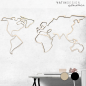 Preview: Wandholz Welt unlasiert