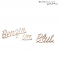 Preview: Wallwood lettering "Benzin im Blut"