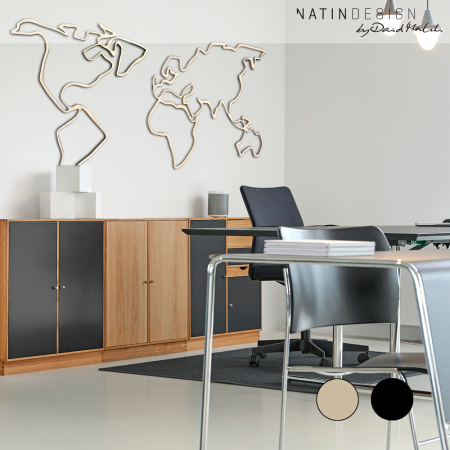 Wandholz Welt unlasiert