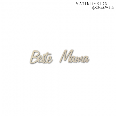 Schriftholz "Beste Mama"