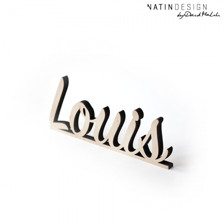 Schriftholz "Louis"