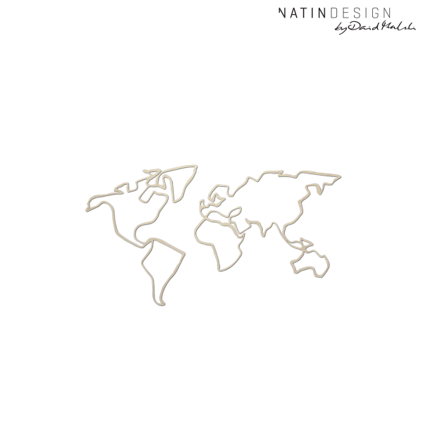Wandholz Welt unlasiert